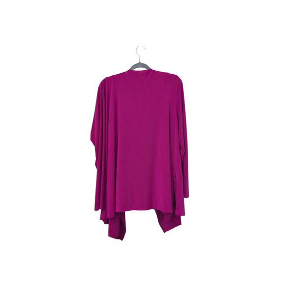 Franne Golde 2-Piece Jacket & Top Luxe Stretch Set Purple XXL - Picture 3 of 6